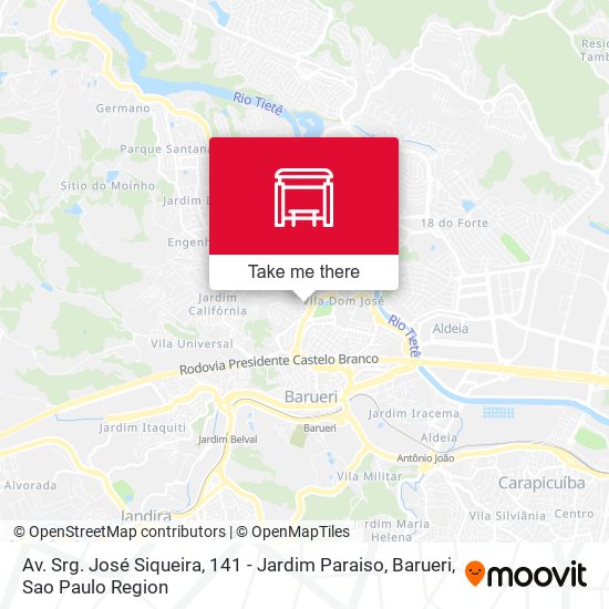 Av. Srg. José Siqueira, 141 - Jardim Paraiso, Barueri map