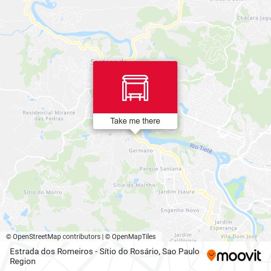 Estrada dos Romeiros - Sítio do Rosário map