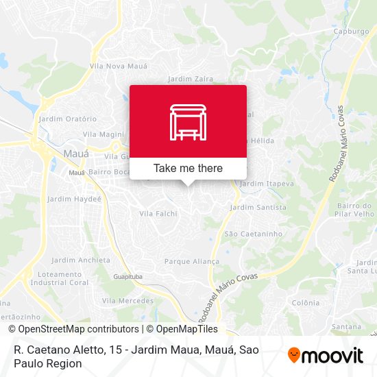 R. Caetano Aletto, 15 - Jardim Maua, Mauá map