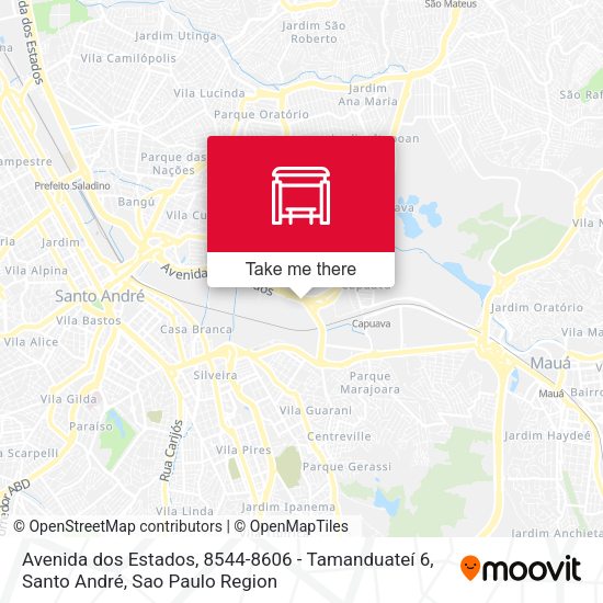 Avenida dos Estados, 8544-8606 - Tamanduateí 6, Santo André map