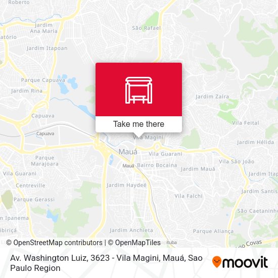 Av. Washington Luiz, 3623 - Vila Magini, Mauá map