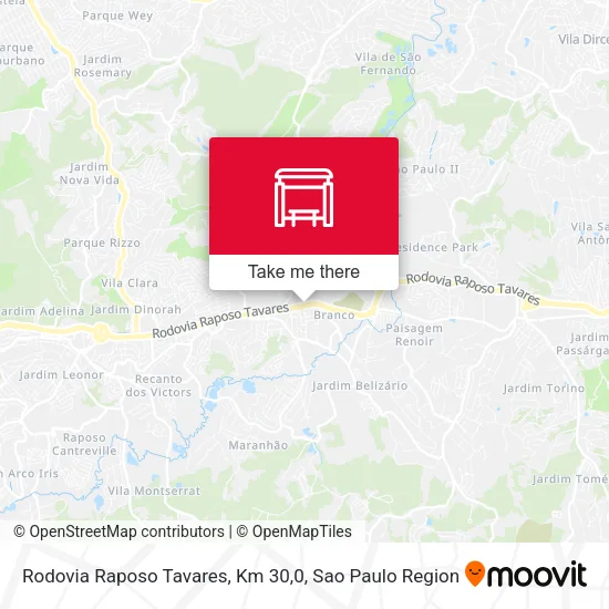 Rodovia Raposo Tavares, Km 30,0 map