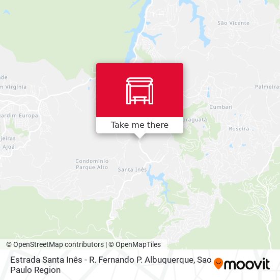 Estrada Santa Inês - R. Fernando P. Albuquerque map