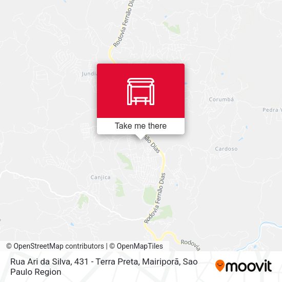 Rua Ari da Silva, 431 - Terra Preta, Mairiporã map