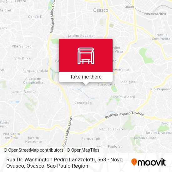 Rua Dr. Washington Pedro Lanzzelotti, 563 - Novo Osasco, Osasco map