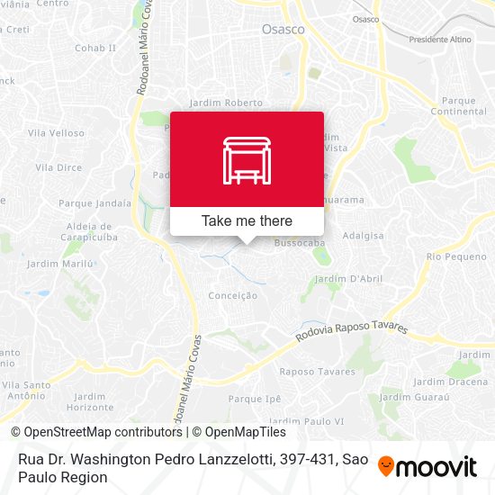 Rua Dr. Washington Pedro Lanzzelotti, 397-431 map