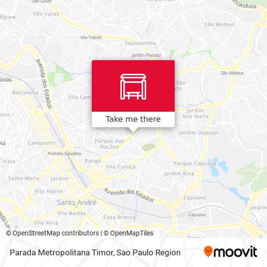 Mapa Parada Metropolitana Timor