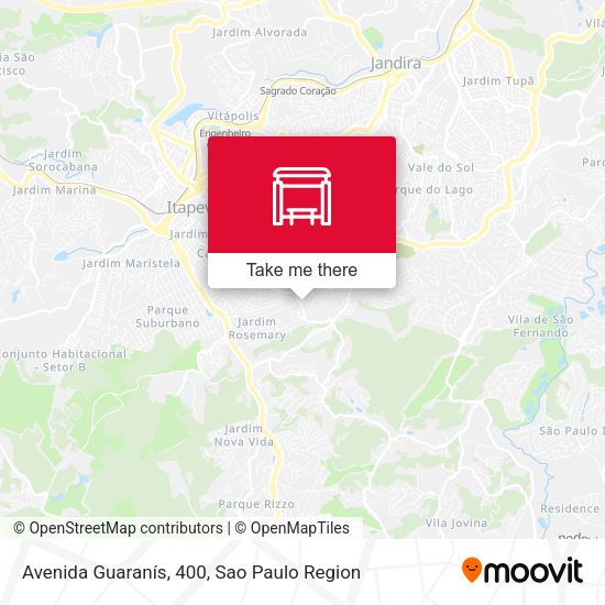 Avenida Guaranís, 400 map