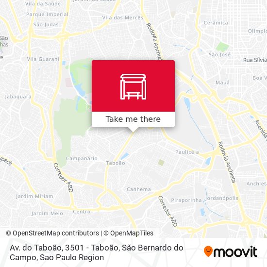 Av. do Taboão, 3501 - Taboão, São Bernardo do Campo map