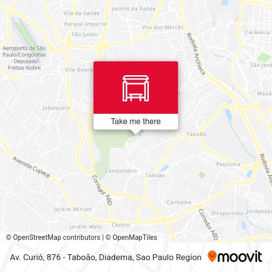 Av. Curió, 876 - Taboão, Diadema map