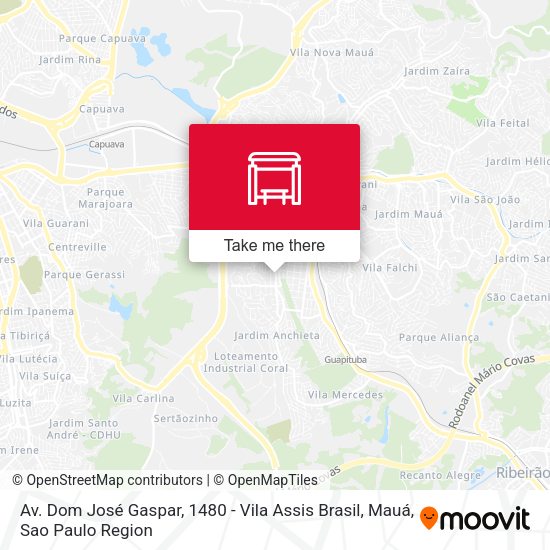 Av. Dom José Gaspar, 1480 - Vila Assis Brasil, Mauá map