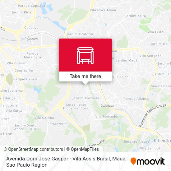 Avenida Dom Jose Gaspar - Vila Assis Brasil, Mauá map