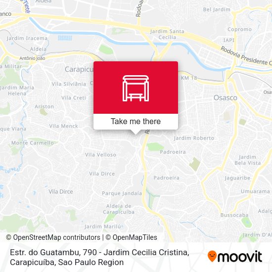 Estr. do Guatambu, 790 - Jardim Cecilia Cristina, Carapicuíba map