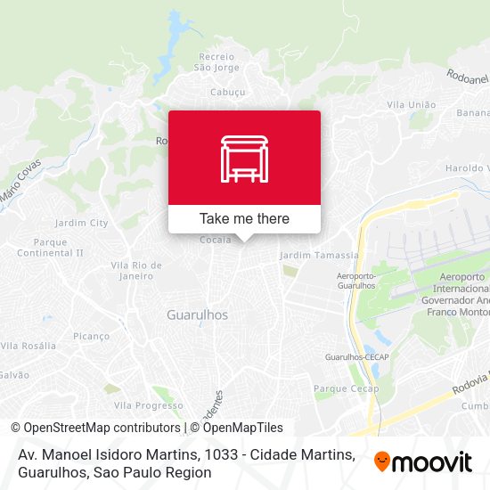 Av. Manoel Isidoro Martins, 1033 - Cidade Martins, Guarulhos map