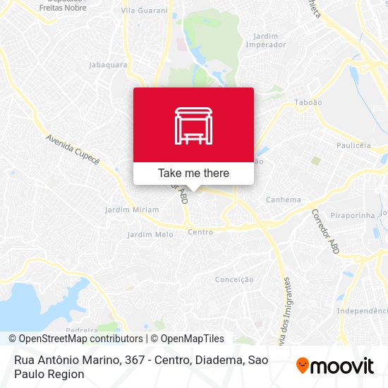 Rua Antônio Marino, 367 - Centro, Diadema map