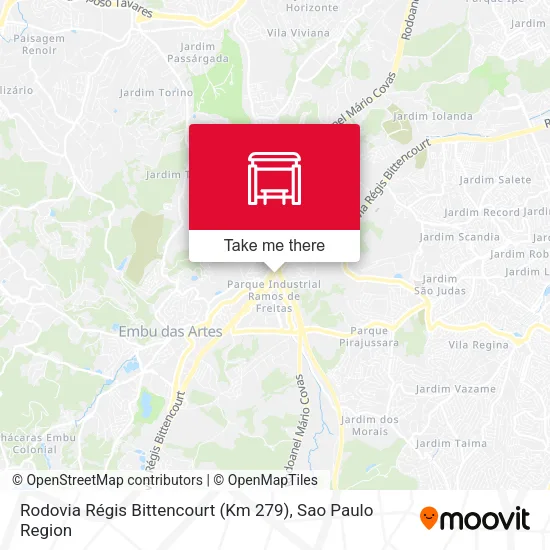 Rodovia Régis Bittencourt (Km 279) map