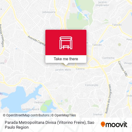 Parada Metropolitana Divisa (Vitorino Freire) map