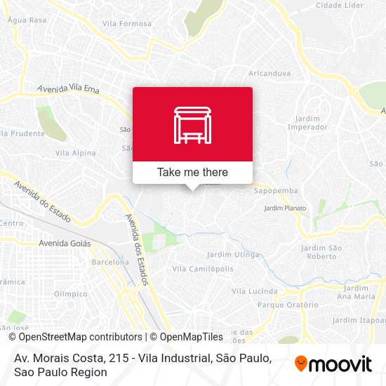 Av. Morais Costa, 215 - Vila Industrial, São Paulo map