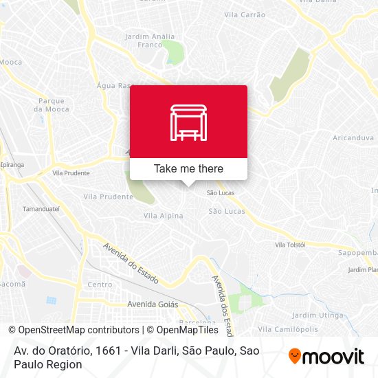 Av. do Oratório, 1661 - Vila Darli, São Paulo map