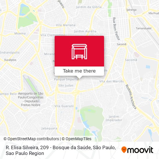 Mapa R. Elisa Silveira, 209 - Bosque da Saúde, São Paulo