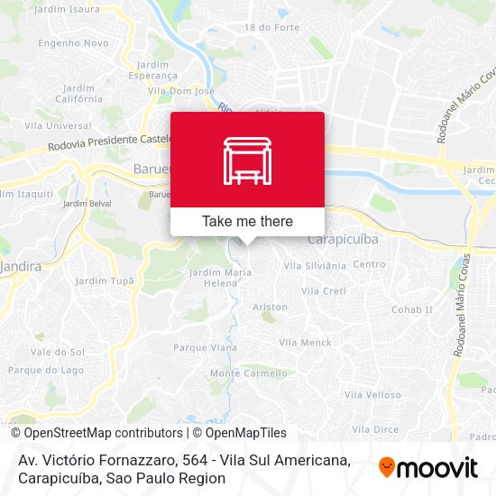 Av. Victório Fornazzaro, 564 - Vila Sul Americana, Carapicuíba map