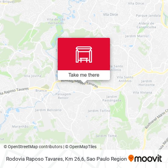 Rodovia Raposo Tavares, Km 26,6 map