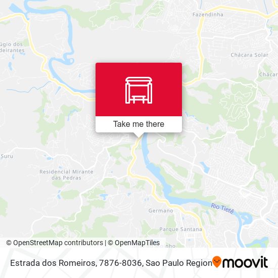 Estrada dos Romeiros, 7876-8036 map