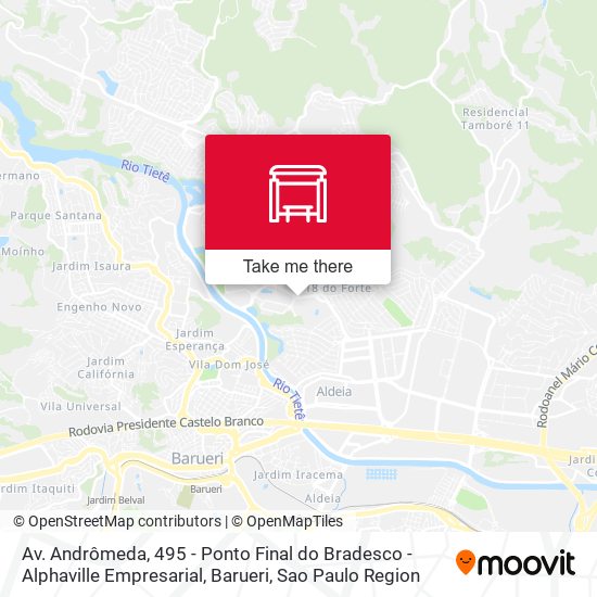Mapa Av. Andrômeda, 495 - Ponto Final do Bradesco - Alphaville Empresarial, Barueri