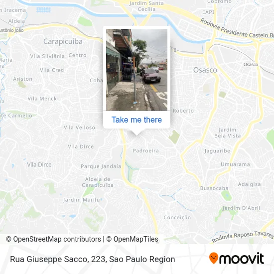 Rua Giuseppe Sacco, 223 map