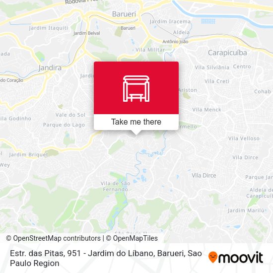 Estr. das Pitas, 951 - Jardim do Líbano, Barueri map
