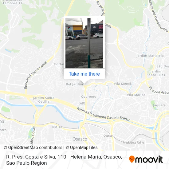 R. Pres. Costa e Silva, 110 - Helena Maria, Osasco map