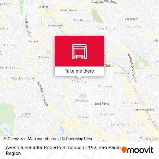 Avenida Senador Roberto Símonsen 1193 map
