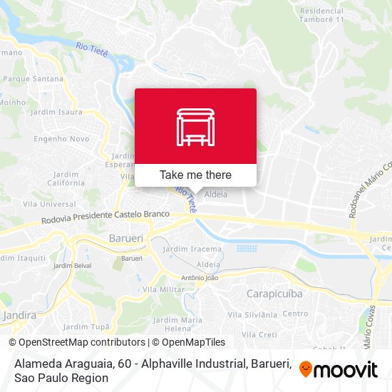 Alameda Araguaia, 60 - Alphaville Industrial, Barueri map