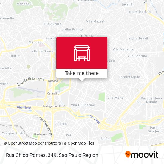 Mapa Rua Chico Pontes, 349