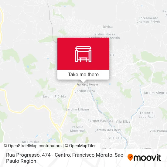 Rua Progresso, 474 - Centro, Francisco Morato map