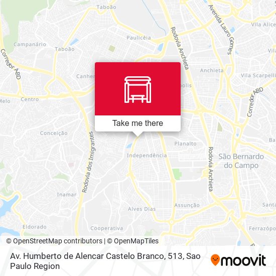 Mapa Av. Humberto de Alencar Castelo Branco, 513