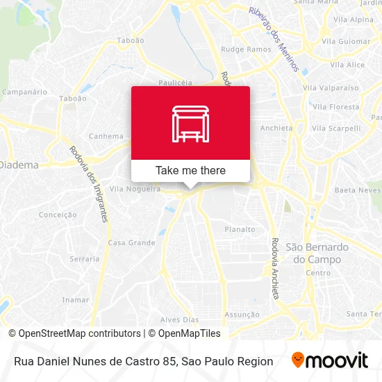 Rua Daniel Nunes de Castro 85 map