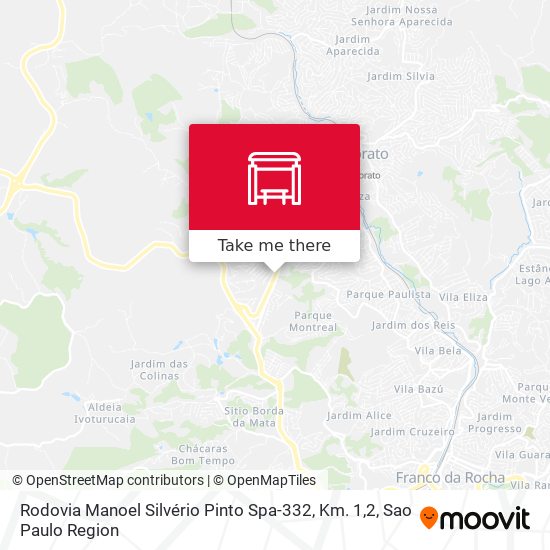 Rodovia Manoel Silvério Pinto Spa-332, Km. 1,2 map