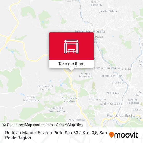 Rodovia Manoel Silvério Pinto Spa-332, Km. 0,5 map
