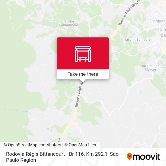Rodovia Régis Bittencourt - Br 116, Km 292,1 map