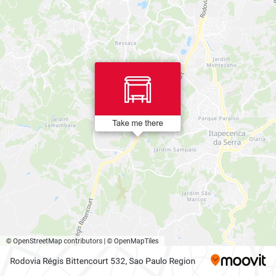 Rodovia Régis Bittencourt 532 map