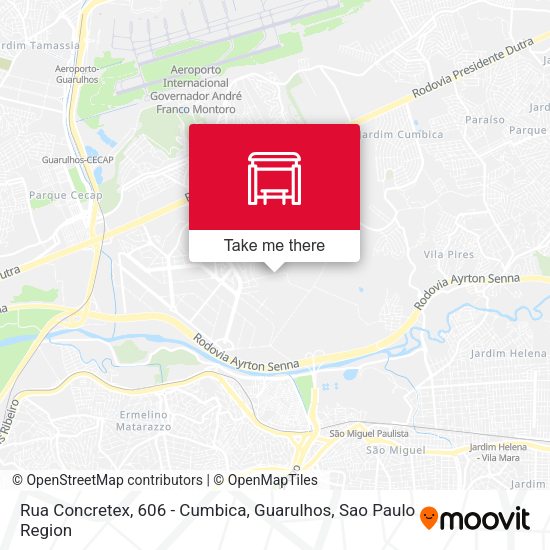 Rua Concretex, 606 - Cumbica, Guarulhos map