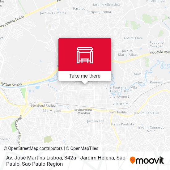 Av. José Martins Lisboa, 342a - Jardim Helena, São Paulo map