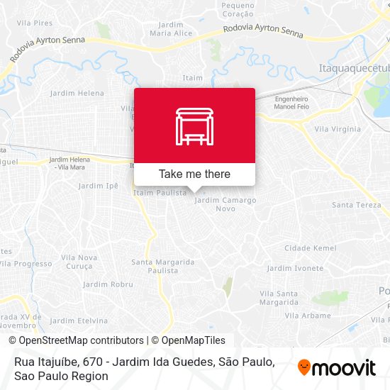 Rua Itajuíbe, 670 - Jardim Ida Guedes, São Paulo map