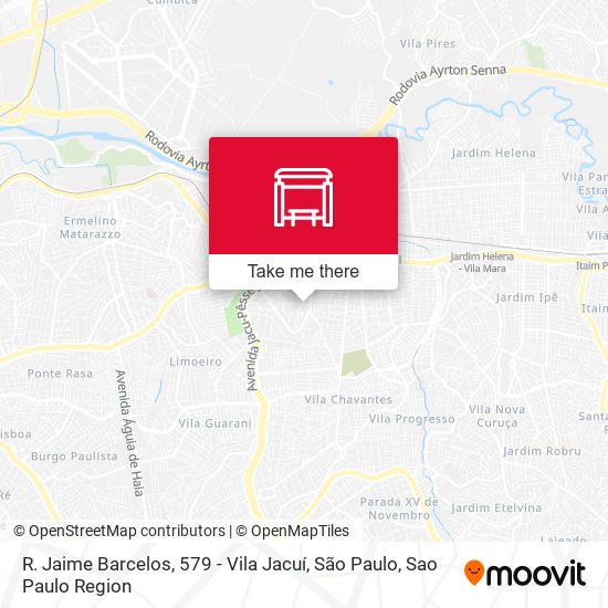 Mapa R. Jaime Barcelos, 579 - Vila Jacuí, São Paulo