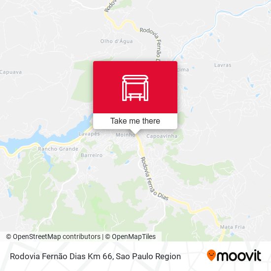 Rodovia Fernão Dias Km 66 map