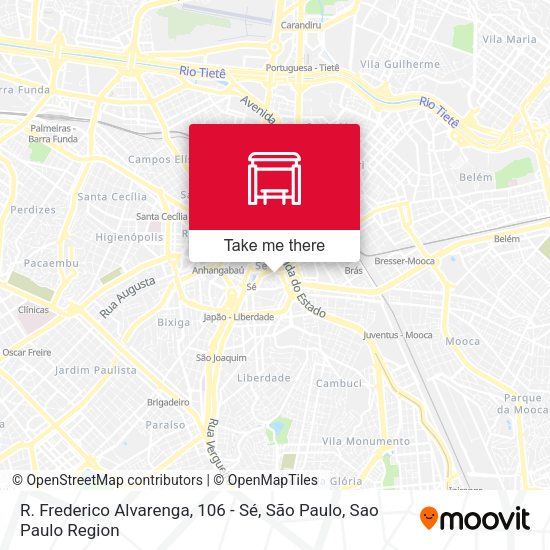 R. Frederico Alvarenga, 106 - Sé, São Paulo map