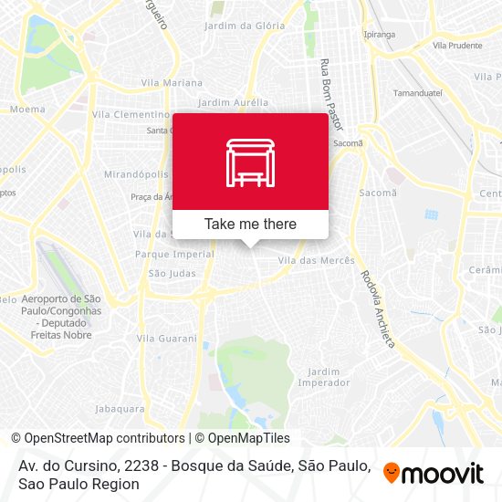 Av. do Cursino, 2238 - Bosque da Saúde, São Paulo map