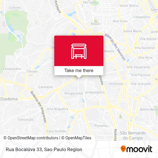 Rua Bocaiúva 33 map