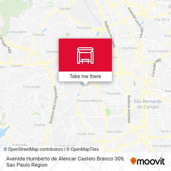 Avenida Humberto de Alencar Castelo Branco 309 map